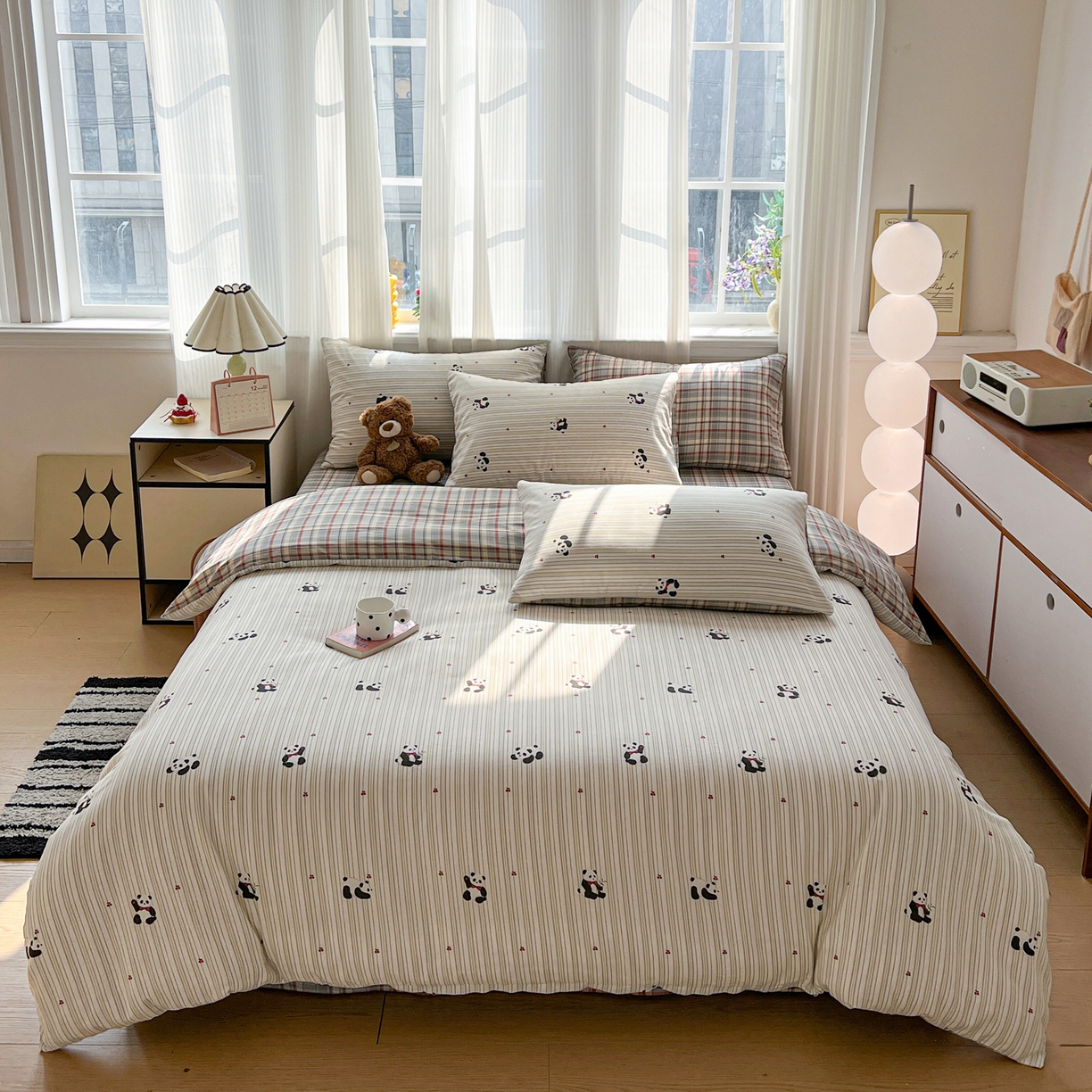 91家纺网 家纺一手货源 找家纺 （总）盛馨家纺 2026年开学季春夏新品小清新全棉学生三件套四件套床笠四件套跑量款