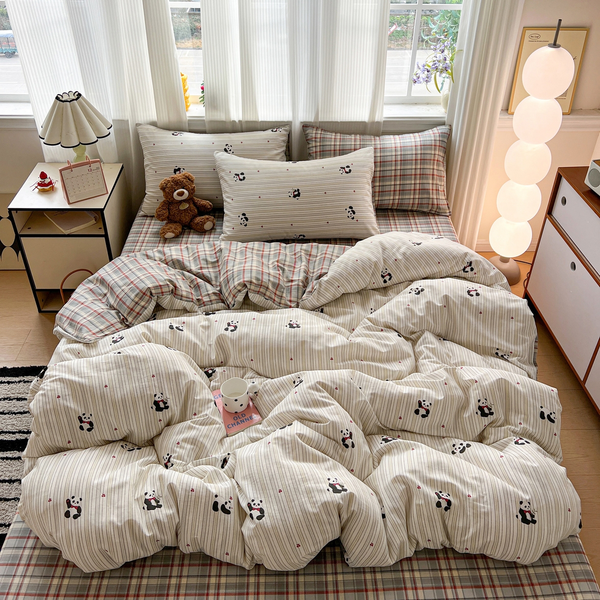 91家纺网 家纺一手货源 找家纺 （总）盛馨家纺 2026年开学季春夏新品小清新全棉学生三件套四件套床笠四件套跑量款