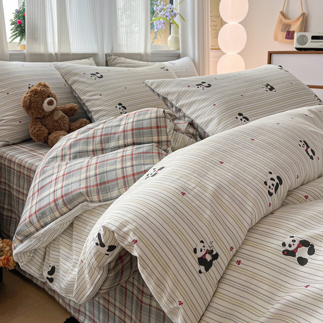 91家纺网 家纺一手货源 找家纺 （总）盛馨家纺 2026年开学季春夏新品小清新全棉学生三件套四件套床笠四件套跑量款