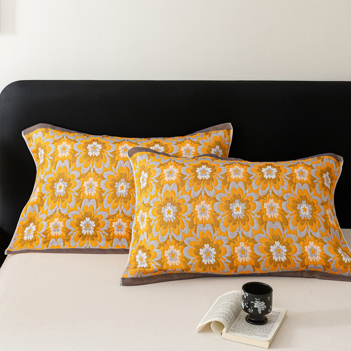 91家纺网 家纺一手货源 找家纺 朴尔家纺-毛巾被 2026新款彩棉云柔棉三层纱布毛巾被 绚烂繁花