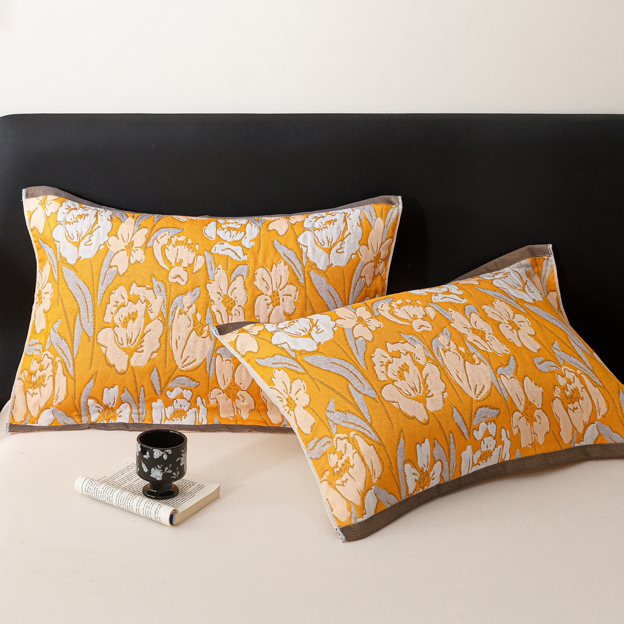 91家纺网 家纺一手货源 找家纺 朴尔家纺-毛巾被 2026新款彩棉云柔棉三层纱布毛巾被 郁金香来