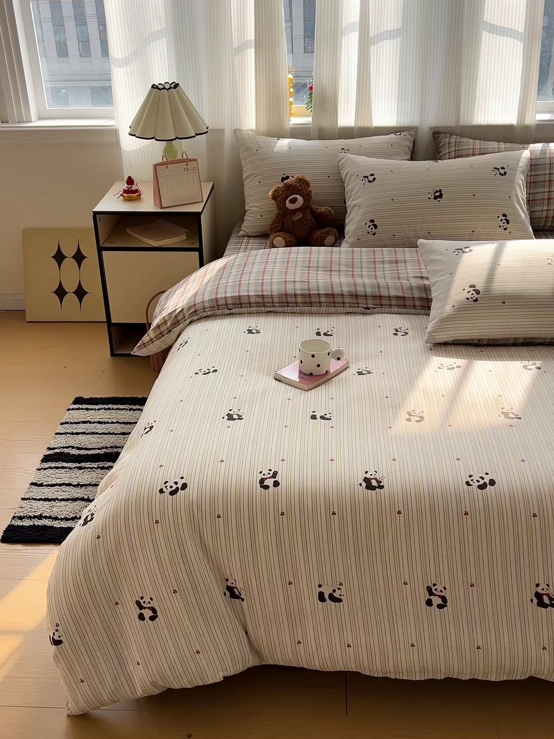 91家纺网 家纺一手货源 找家纺 （总）盛馨家纺 2026年开学季春夏新品小清新全棉学生三件套四件套床笠四件套跑量款