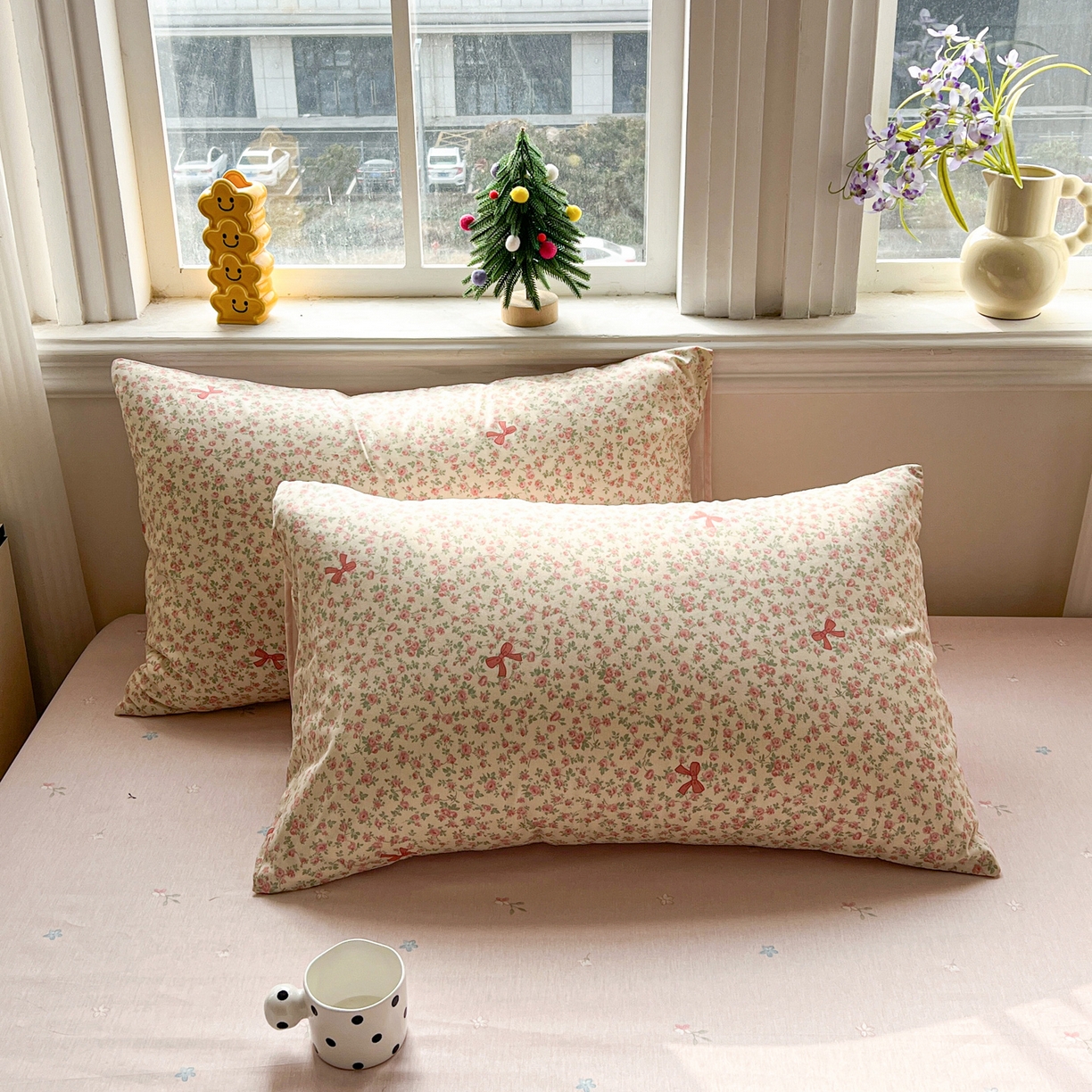 91家纺网 家纺一手货源 找家纺 盛馨家纺 2026年开学季春夏新品小清新全棉学生三件套四件套床笠四件套跑量款 小花蝴蝶