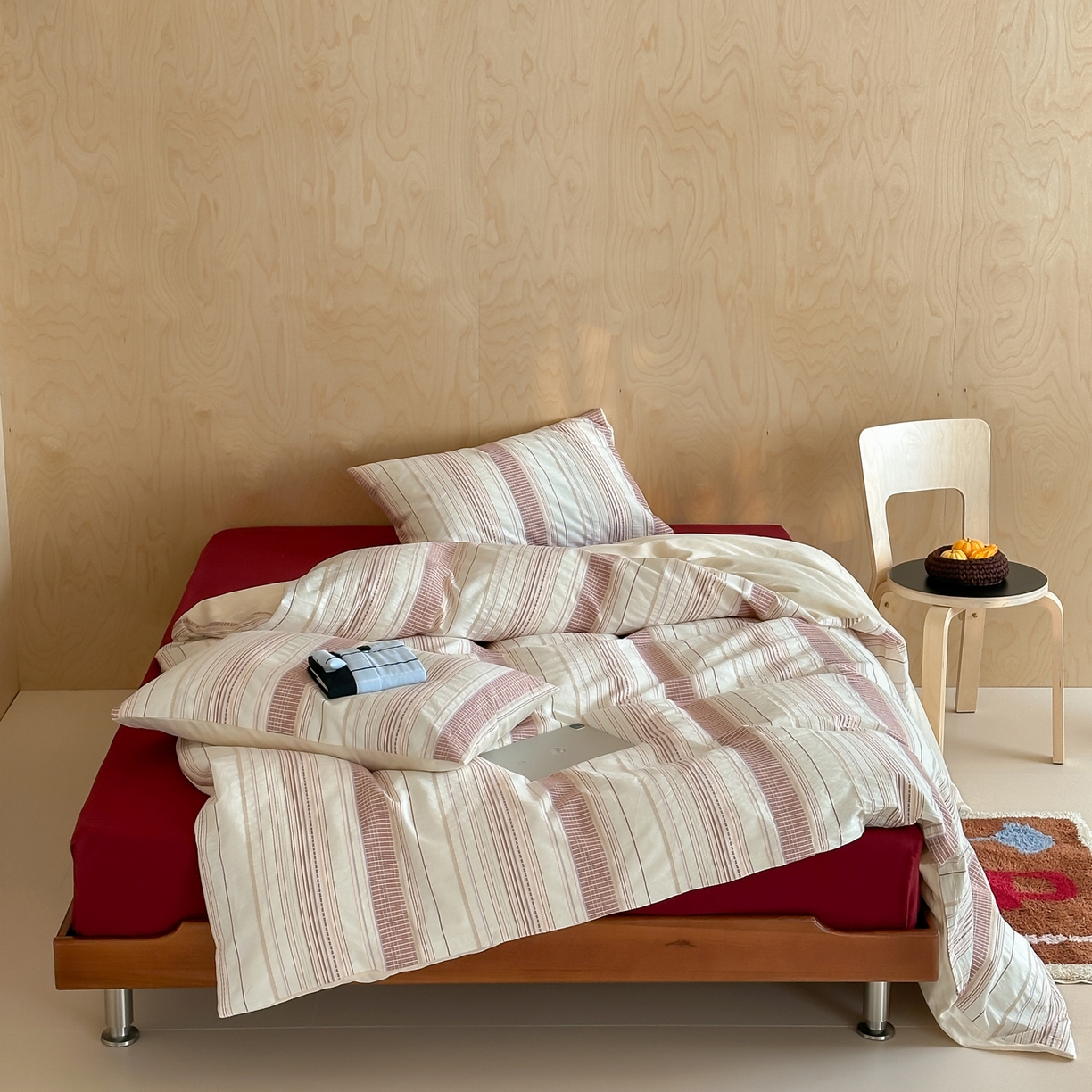 （总）例外 2026新款全棉色织提花四件套--费尔岛小调（控价 小号卷后不得低于285 标准310 加大325)