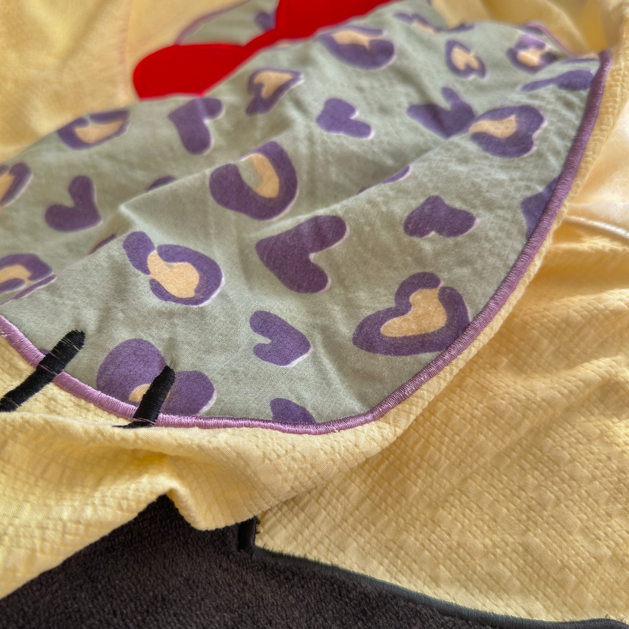 91家纺网 家纺一手货源 找家纺 初念 2026春夏新款泡芙莎贴布绣豹豹猫猫四件套 豹豹猫猫--蓝