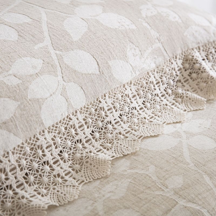 91家纺网 家纺一手货源 找家纺 （总）仰望棉麻双层纱供应链 2025新款豆蔻AB版A版棉麻B版棉麻，四件套20%麻