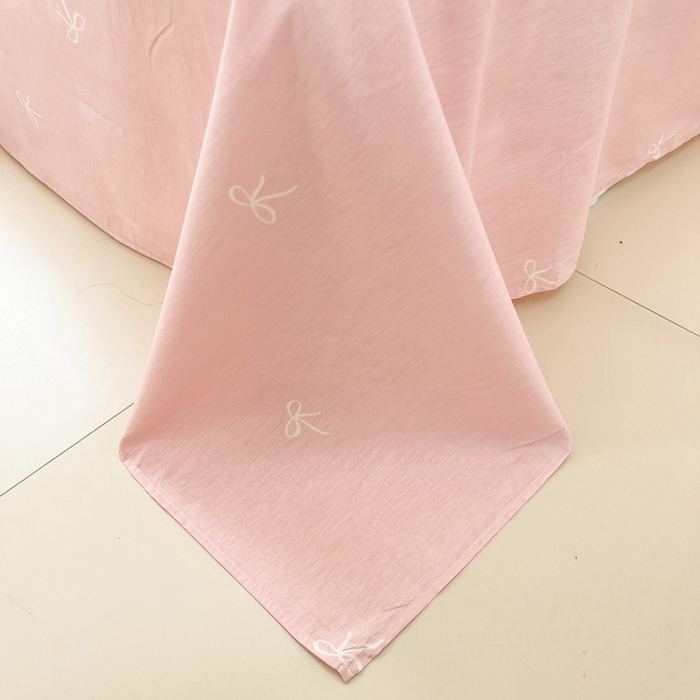 91家纺网 家纺一手货源 找家纺 盛馨家纺 2026年开学季春夏新品小清新全棉学生三件套四件套床笠四件套跑量款 花藤兔