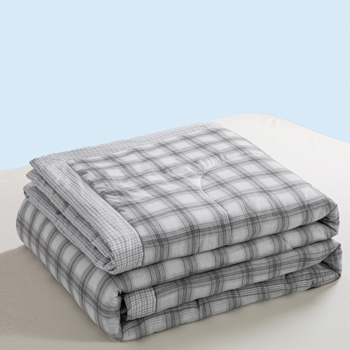 91家纺网 家纺一手货源 找家纺 （总）憨豆家纺 2026新款双面全棉印花夏被可机洗小清新纯棉夏凉被薄被芯空调被子