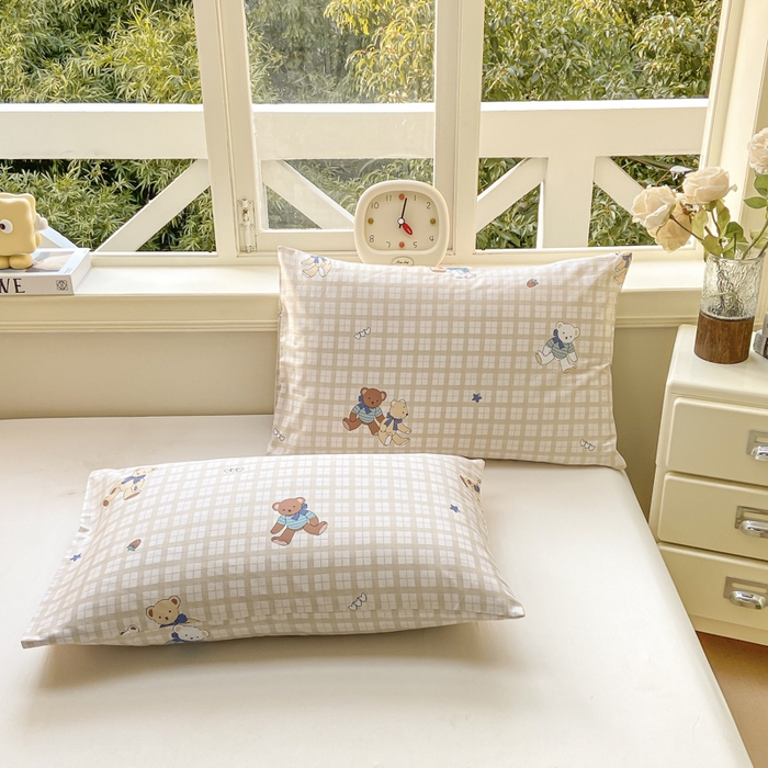 91家纺网 家纺一手货源 找家纺 憨豆家纺 2026新款双面全棉印花夏被可机洗小清新纯棉夏凉被薄被芯空调被子 卡布奇诺