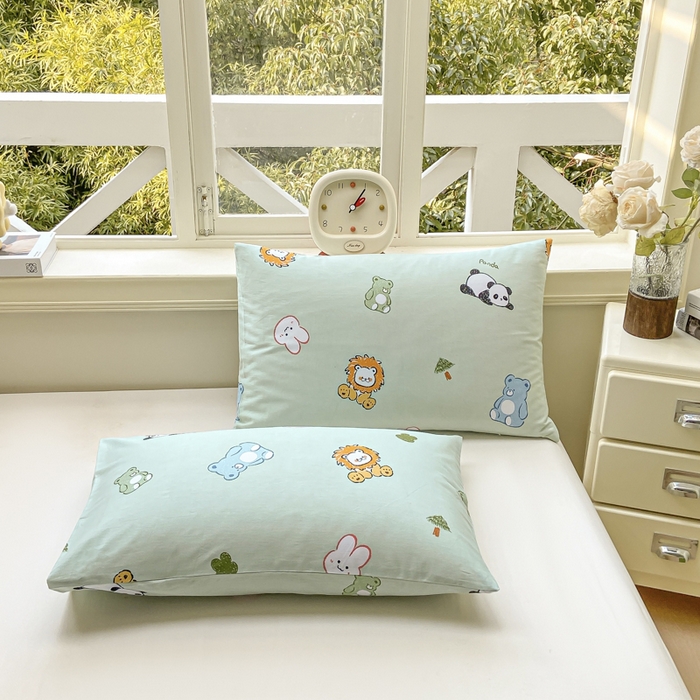 91家纺网 家纺一手货源 找家纺 憨豆家纺 2026新款双面全棉印花夏被可机洗小清新纯棉夏凉被薄被芯空调被子 可爱乐园