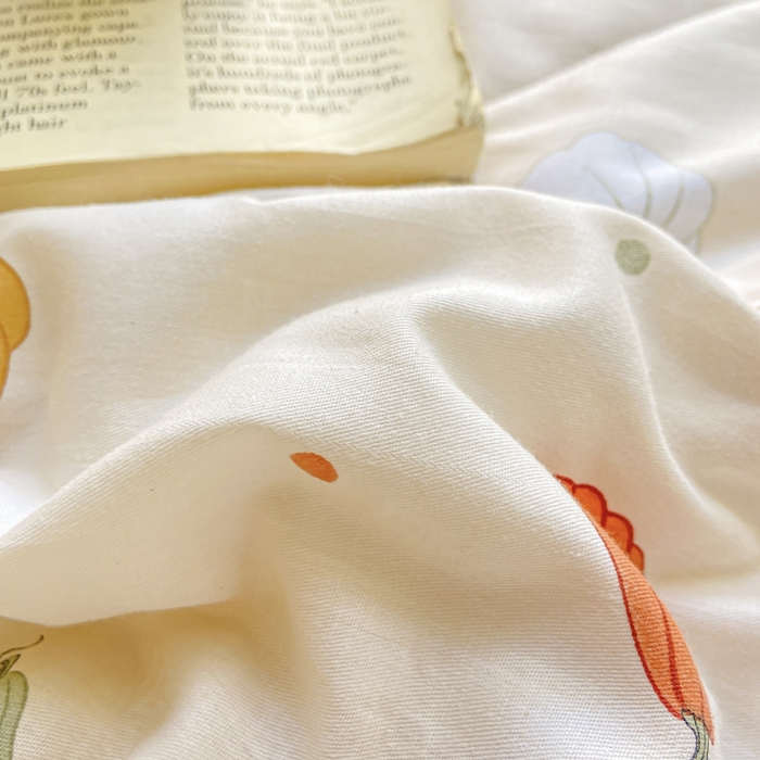 91家纺网 家纺一手货源 找家纺 憨豆家纺 2026新款双面全棉印花夏被可机洗小清新纯棉夏凉被薄被芯空调被子 相思南国