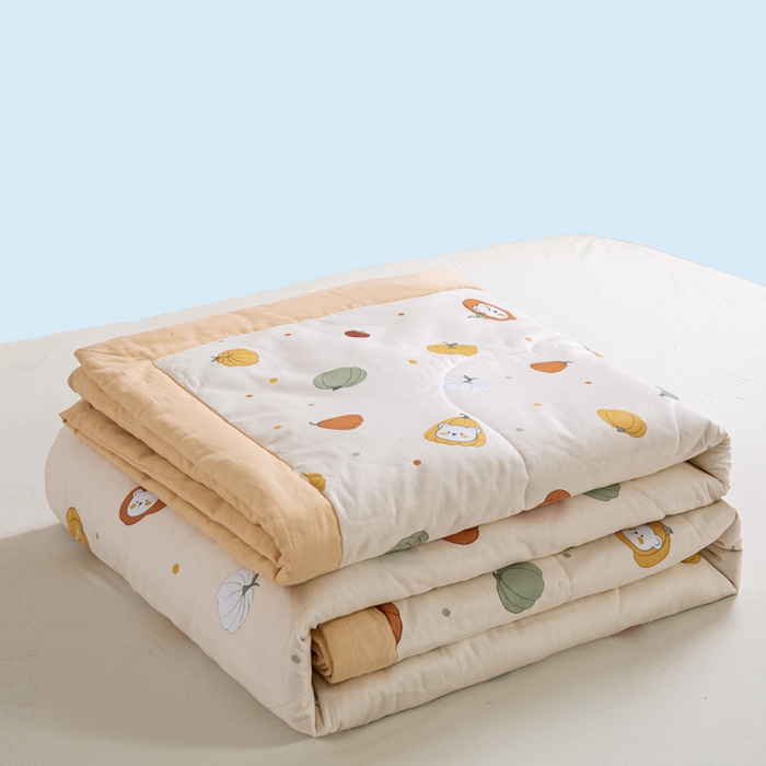 91家纺网 家纺一手货源 找家纺 憨豆家纺 2026新款双面全棉印花夏被可机洗小清新纯棉夏凉被薄被芯空调被子 相思南国