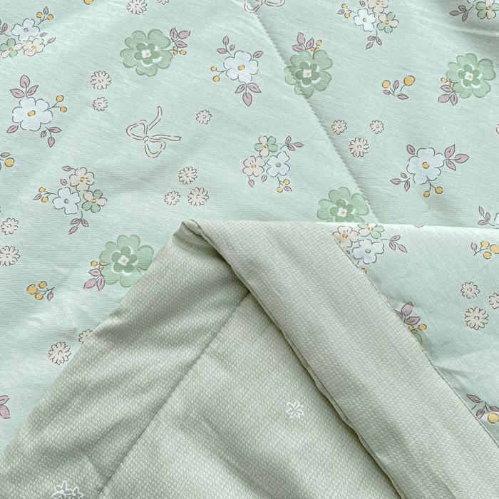 91家纺网 家纺一手货源 找家纺 憨豆家纺 2026新款双面全棉印花夏被可机洗小清新纯棉夏凉被薄被芯空调被子 雨汐