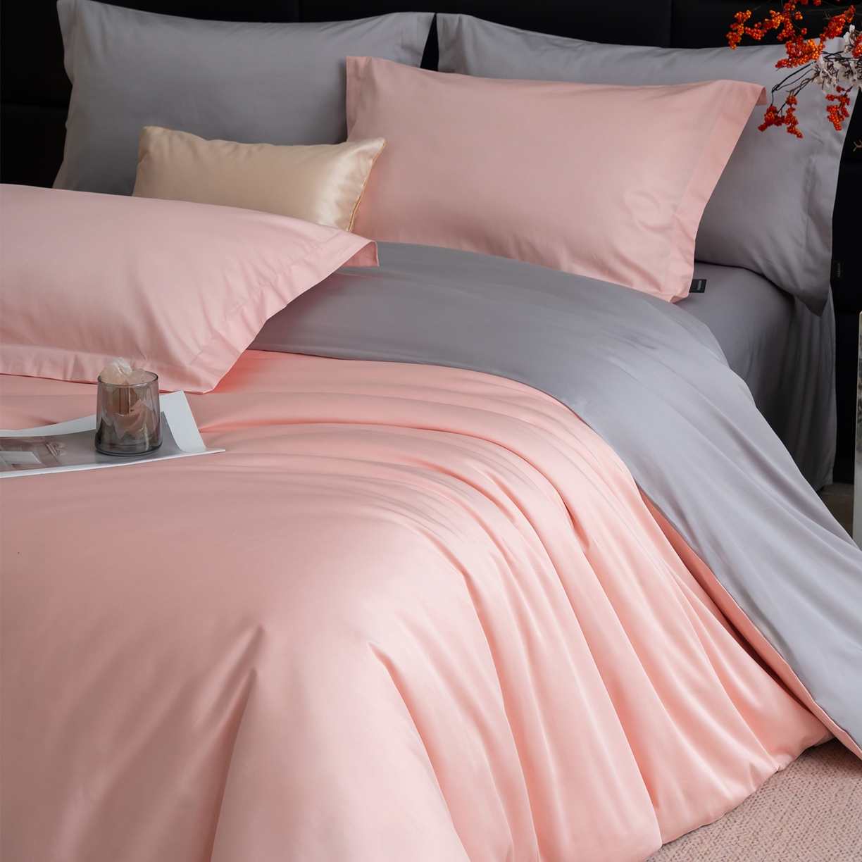 91家纺网 家纺一手货源 找家纺 （总）凌云家纺 2026春夏新款A类100支长绒棉四件套-辉煌 礼盒装 提供买家秀  联系客服