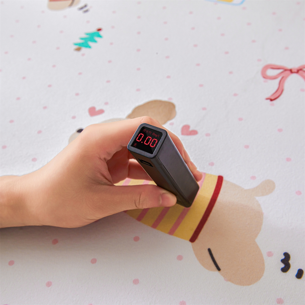 91家纺网 家纺一手货源 找家纺 女子家纺 2026春夏新款TPU防水隔尿床护垫床笠款印花小清新卡通儿童床垫保护套 防水床笠-条纹狗