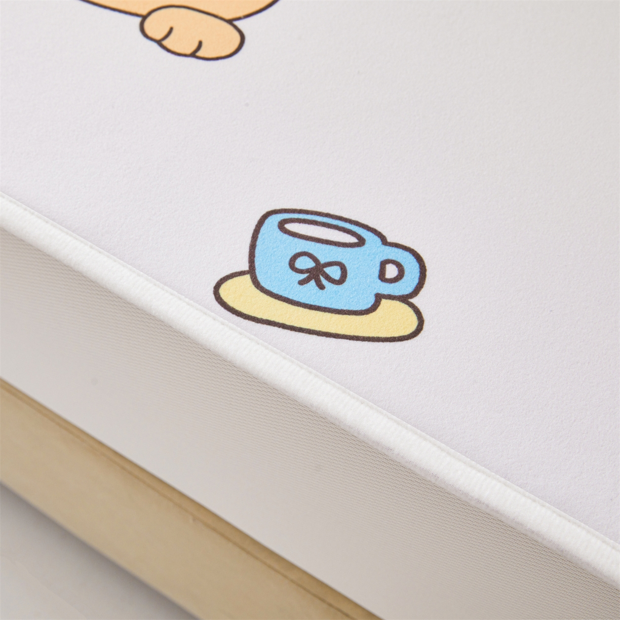 91家纺网 家纺一手货源 找家纺 女子家纺 2026春夏新款TPU防水隔尿床护垫床笠款印花小清新卡通儿童床垫保护套 防水床笠-微笑先生