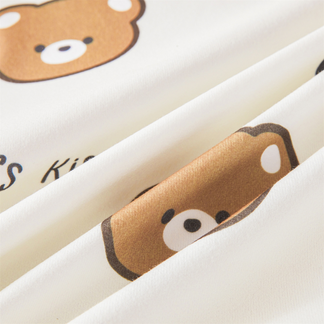 91家纺网 家纺一手货源 找家纺 女子家纺 2026春夏新款TPU防水隔尿床护垫床笠款印花小清新卡通儿童床垫保护套 防水床笠-小熊派对