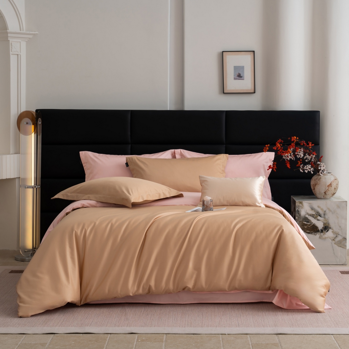 91家纺网 家纺一手货源 找家纺 凌云家纺 2026春夏新款A类100支长绒棉四件套-辉煌 礼盒装 提供买家秀  联系客服 辉煌（金玉）