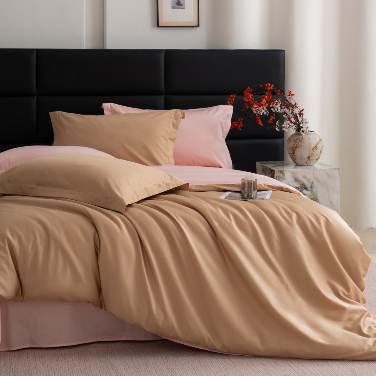 91家纺网 家纺一手货源 找家纺 凌云家纺 2026春夏新款A类100支长绒棉四件套-辉煌 礼盒装 提供买家秀  联系客服 辉煌（金玉）