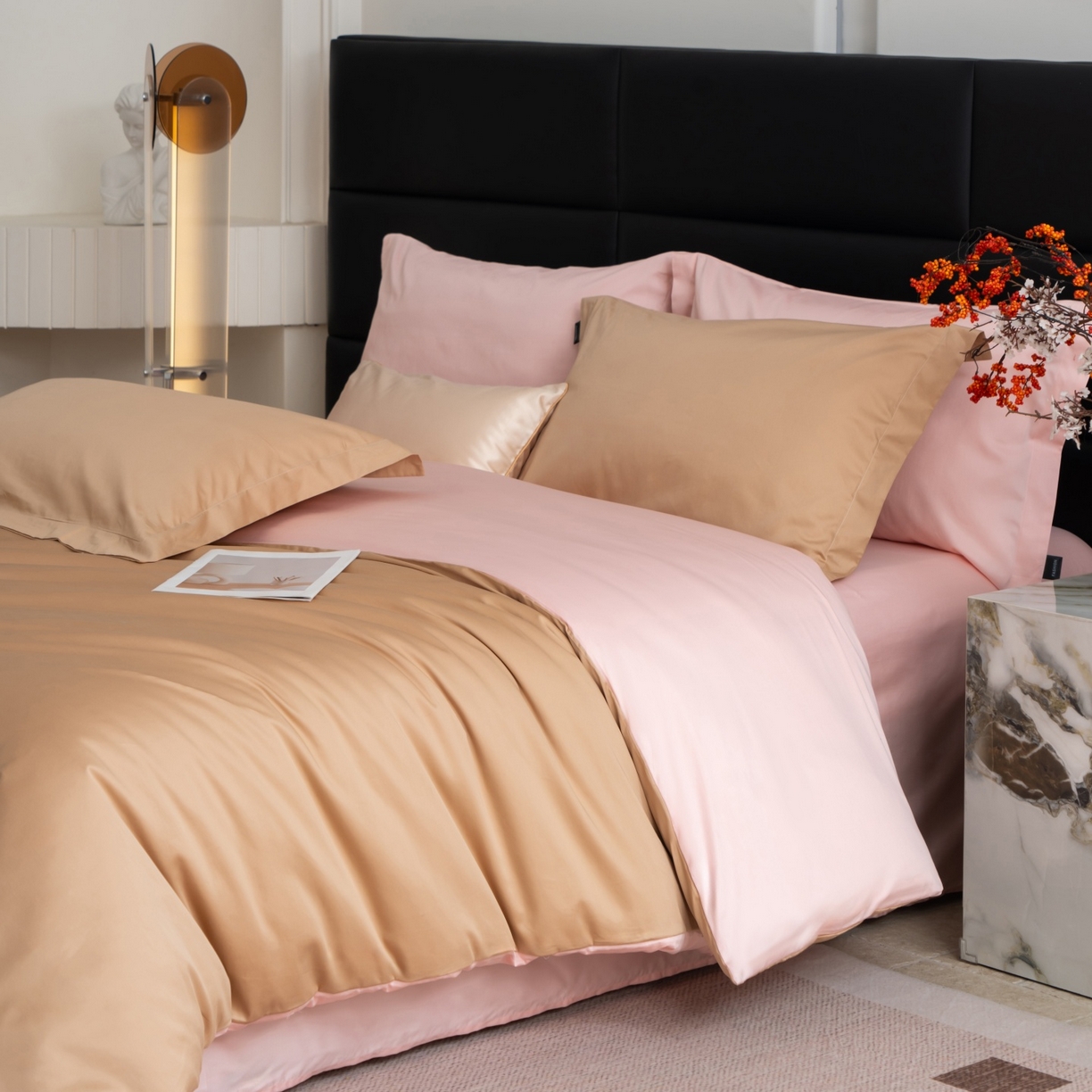 91家纺网 家纺一手货源 找家纺 凌云家纺 2026春夏新款A类100支长绒棉四件套-辉煌 礼盒装 提供买家秀  联系客服 辉煌（金玉）