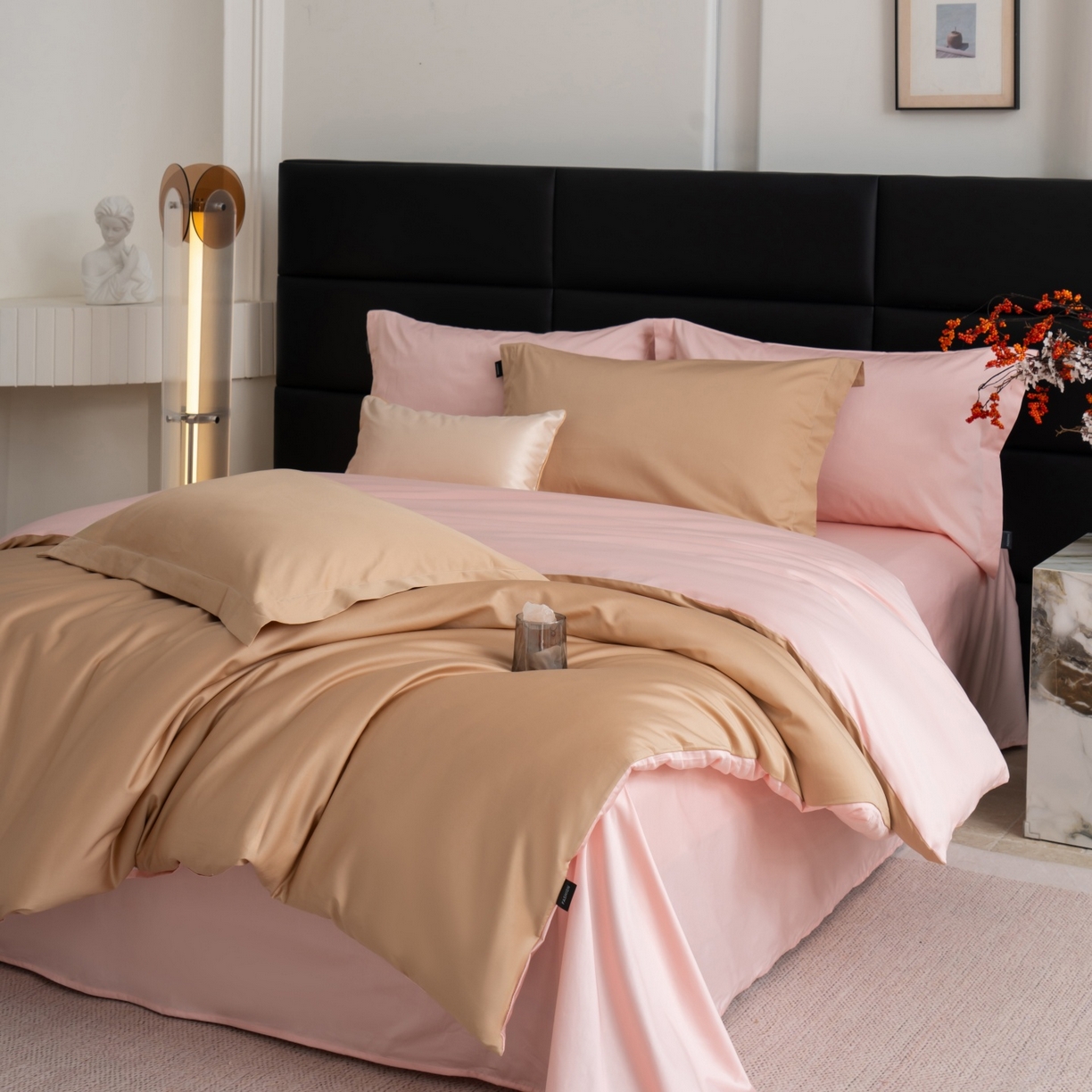 91家纺网 家纺一手货源 找家纺 凌云家纺 2026春夏新款A类100支长绒棉四件套-辉煌 礼盒装 提供买家秀  联系客服 辉煌（金玉）