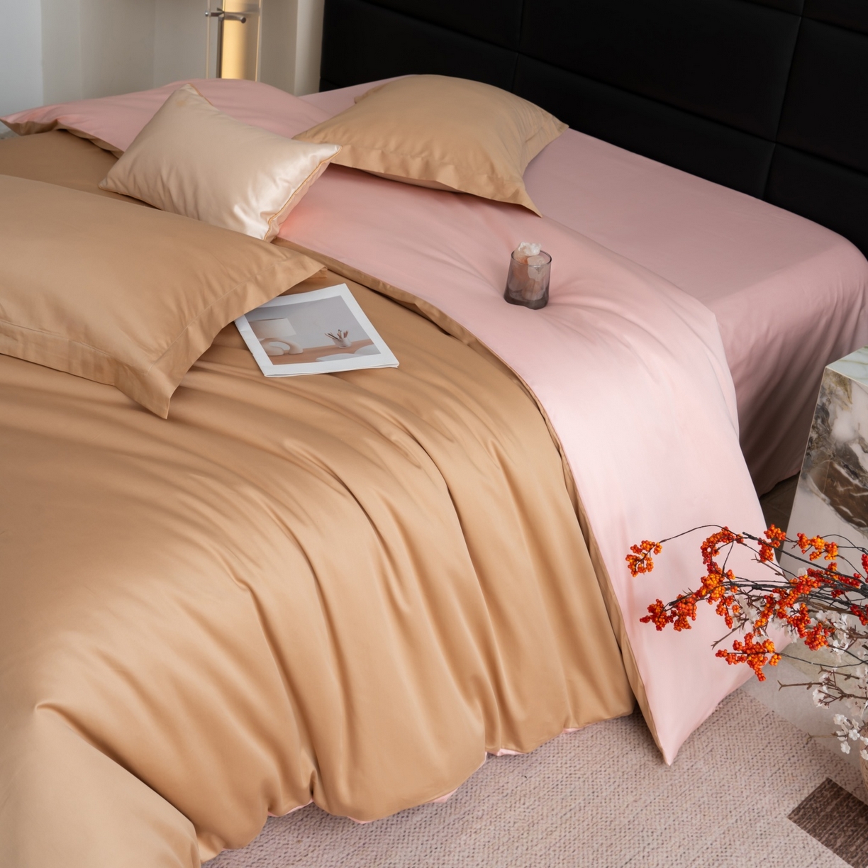 91家纺网 家纺一手货源 找家纺 凌云家纺 2026春夏新款A类100支长绒棉四件套-辉煌 礼盒装 提供买家秀  联系客服 辉煌（金玉）