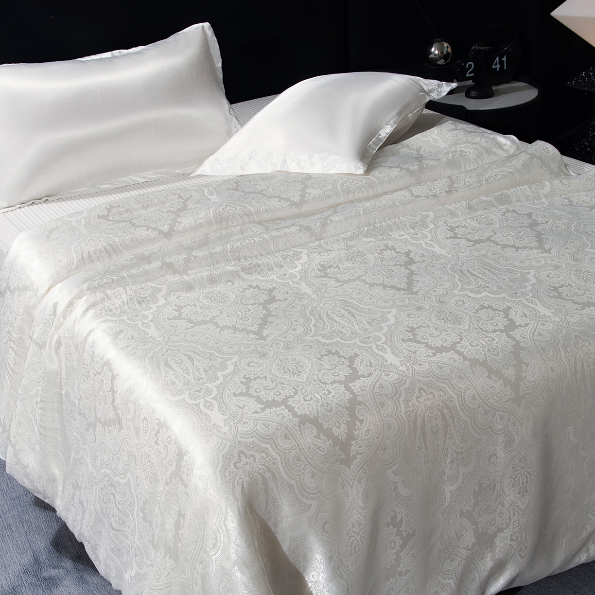 91家纺网 家纺一手货源 找家纺 （总）鑫田家纺 2026新款大提花100%蚕丝被柞蚕丝夏凉被春秋被冬被子母被礼品被夏被桑蚕丝被