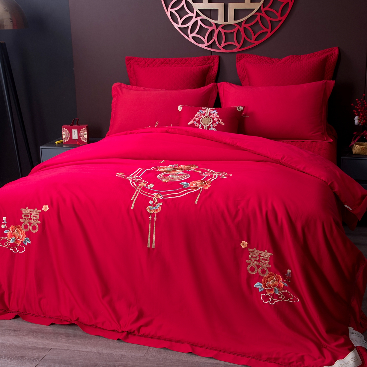 91家纺网 家纺一手货源 找家纺 （总）鑫田家纺 2026新款60支全棉婚庆蚕丝被100%柞蚕丝夏被春秋被冬被子母被礼品被桑蚕丝被