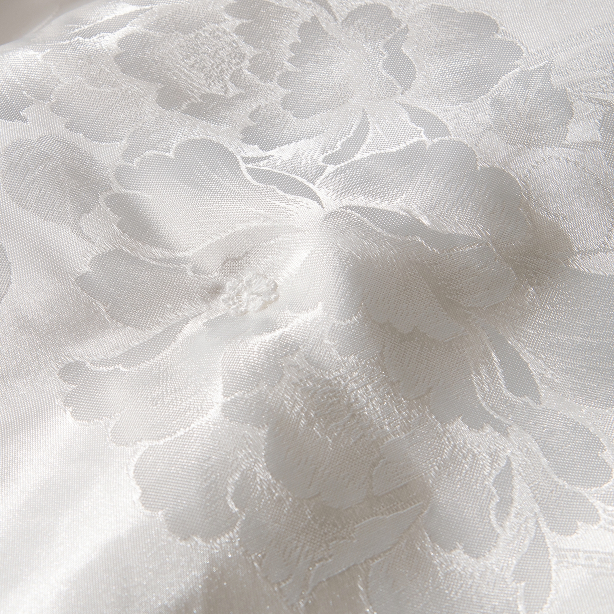 91家纺网 家纺一手货源 找家纺 鑫田家纺 2026新款100%蚕丝被柞蚕丝夏凉被牡丹花大提花春秋被冬被子母被礼品被夏被桑蚕丝被 牡丹花-白色