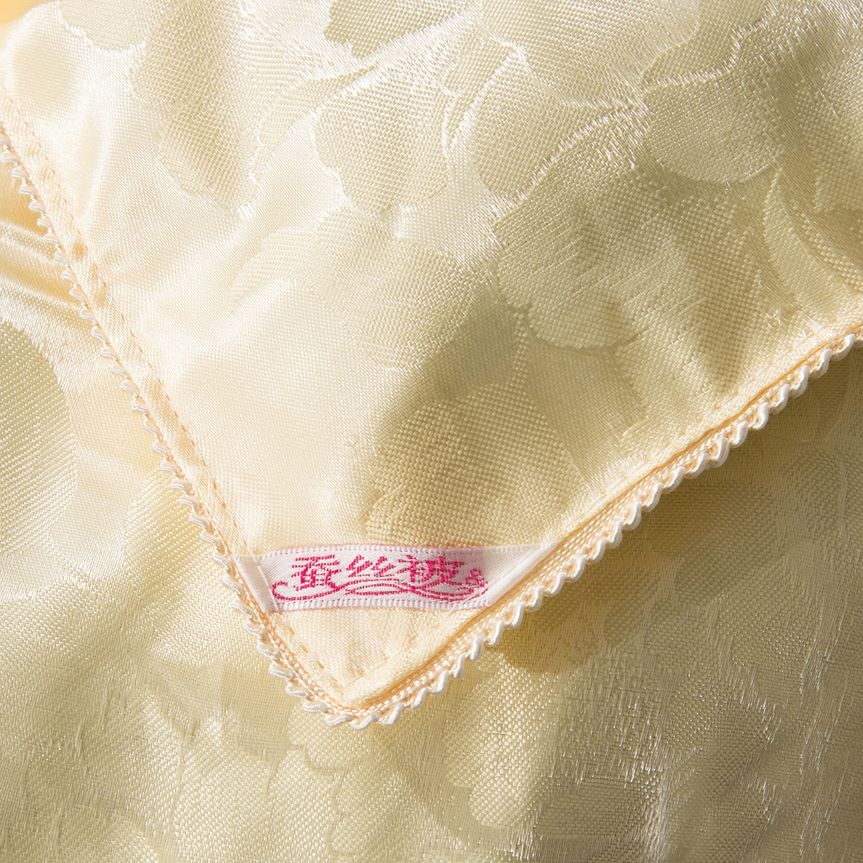 91家纺网 家纺一手货源 找家纺 鑫田家纺 2026新款100%蚕丝被柞蚕丝夏凉被牡丹花大提花春秋被冬被子母被礼品被夏被桑蚕丝被 牡丹花金-黄色