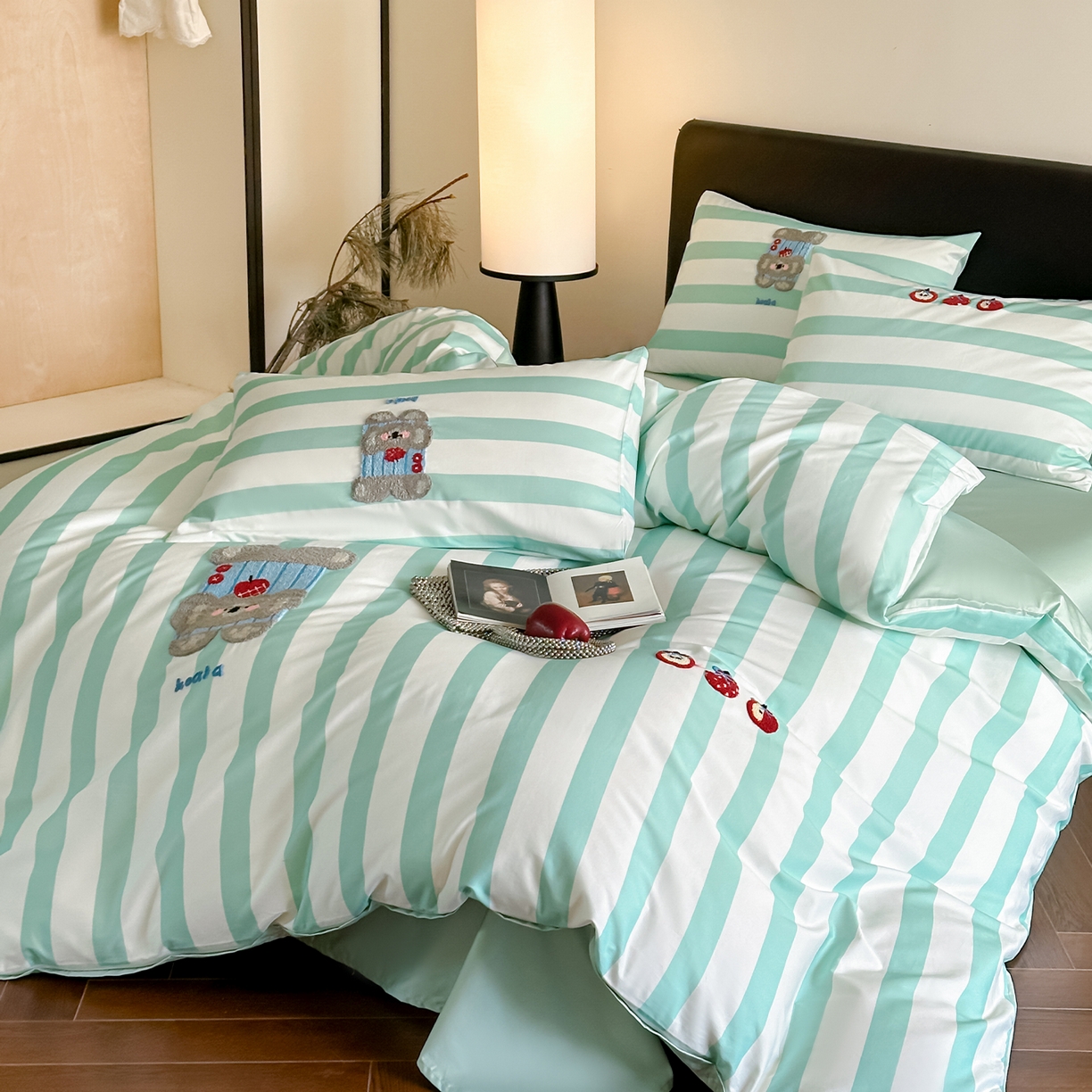 91家纺网 家纺一手货源 找家纺 （总）蓝邻家纺 2026新款50s全棉长绒棉刺绣四件套系列