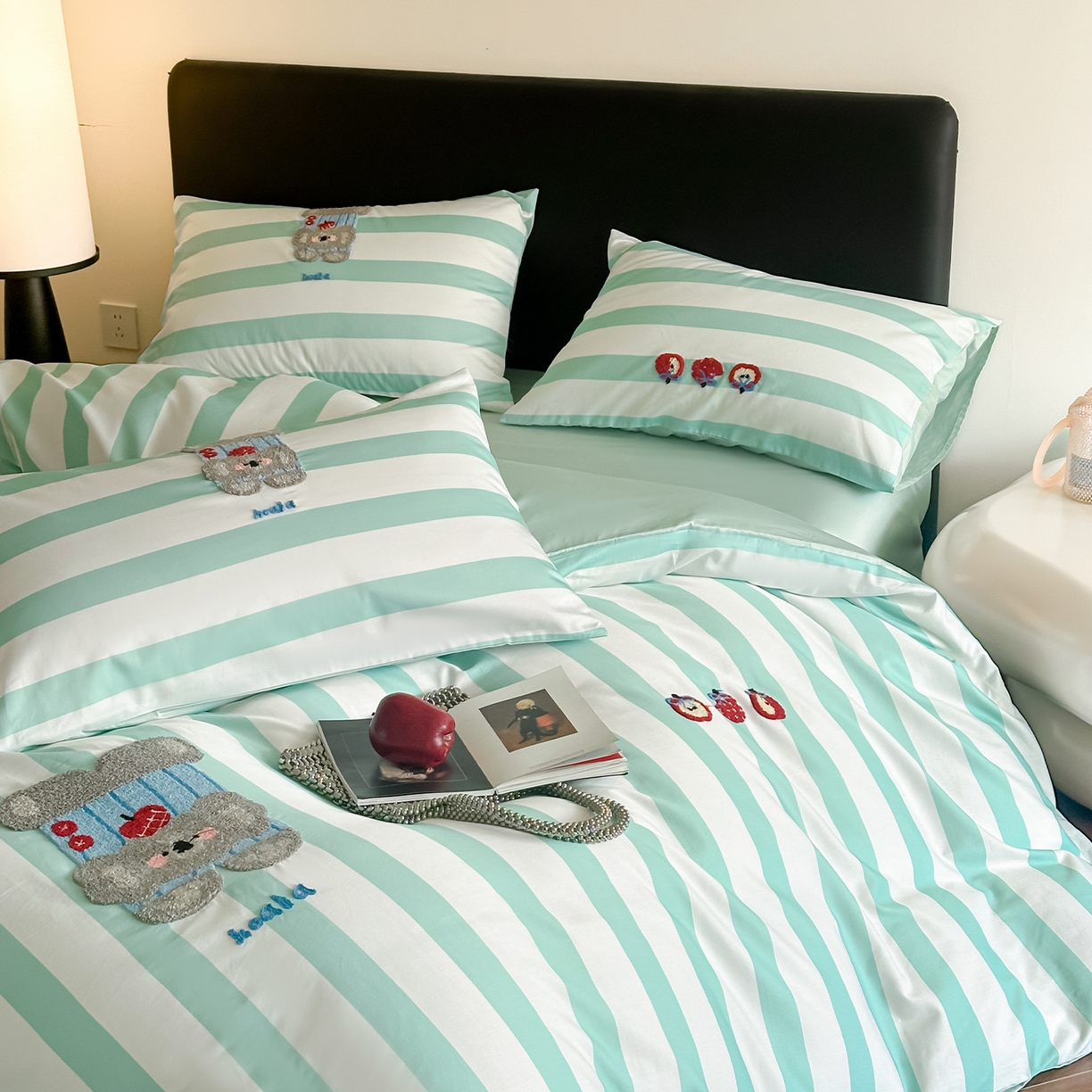 91家纺网 家纺一手货源 找家纺 （总）蓝邻家纺 2026新款50s全棉长绒棉刺绣四件套系列