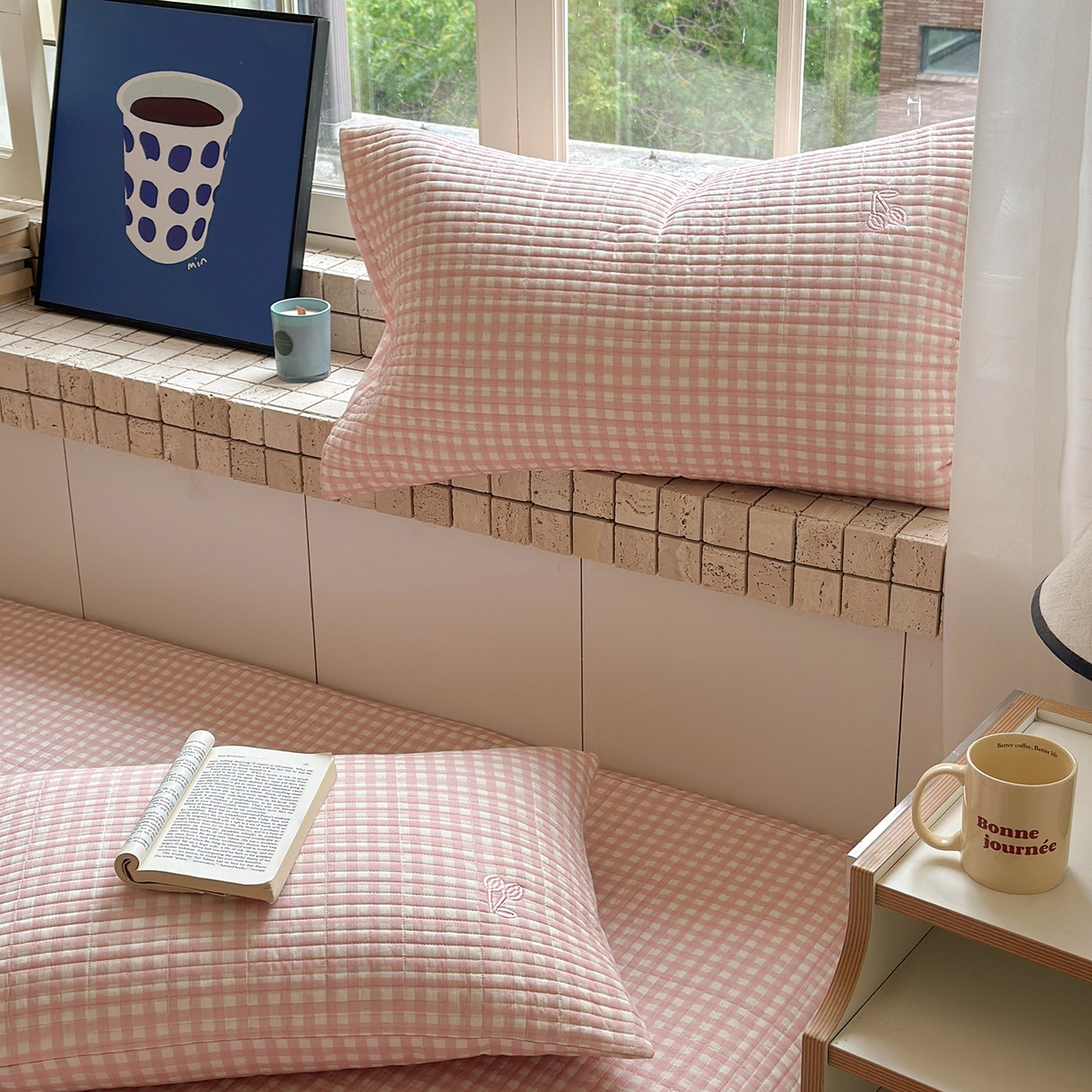 91家纺网 家纺一手货源 找家纺 （总）琳可家居 2026春夏新品双面斜纹全棉印花绣花床盖可机洗加密绗缝高温水洗