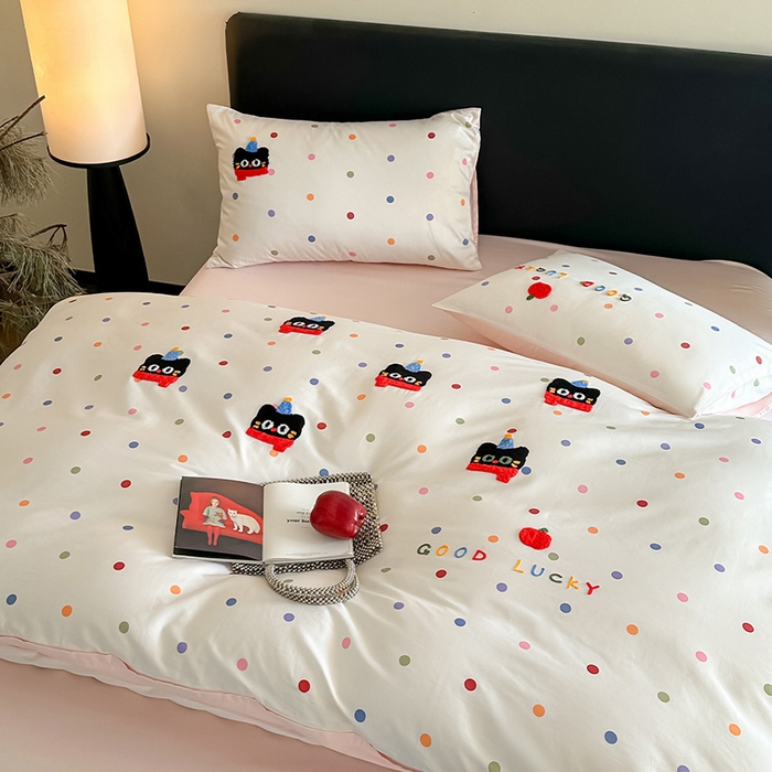 91家纺网 家纺一手货源 找家纺 （总）蓝邻家纺 2026新款50s全棉长绒棉刺绣四件套系列