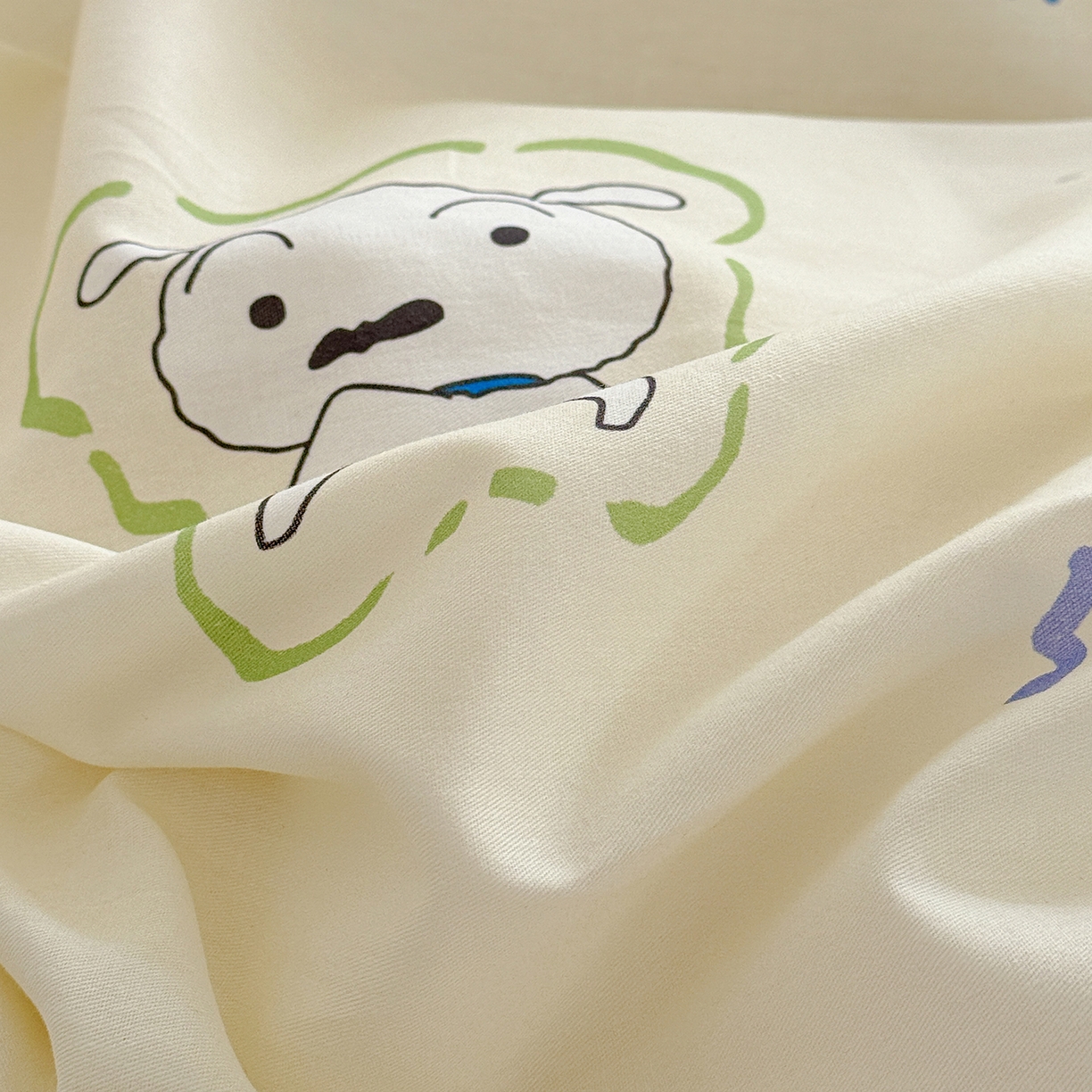 91家纺网 家纺一手货源 找家纺 耀悦家纺 2026新款卡通蜡笔小新正版授权全棉纯棉四件套 可爱小新