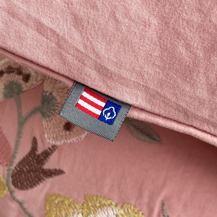 91家纺网 家纺一手货源 找家纺 yyds网供 2026新款复古刺绣绑带款水洗棉四件套三件套仿全棉纯棉汉麻被套A类高克重-蝶舞系列 绑带款蝶舞-萱粉