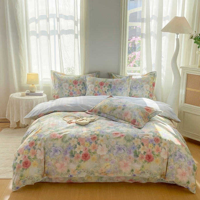 91家纺网 家纺一手货源 找家纺 （总）凌鼎 2026新款全棉数码印花四件套