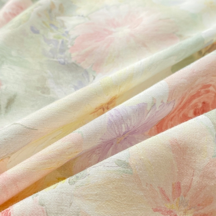 91家纺网 家纺一手货源 找家纺 凌鼎 2026新款全棉数码印花四件套 浓情绽放