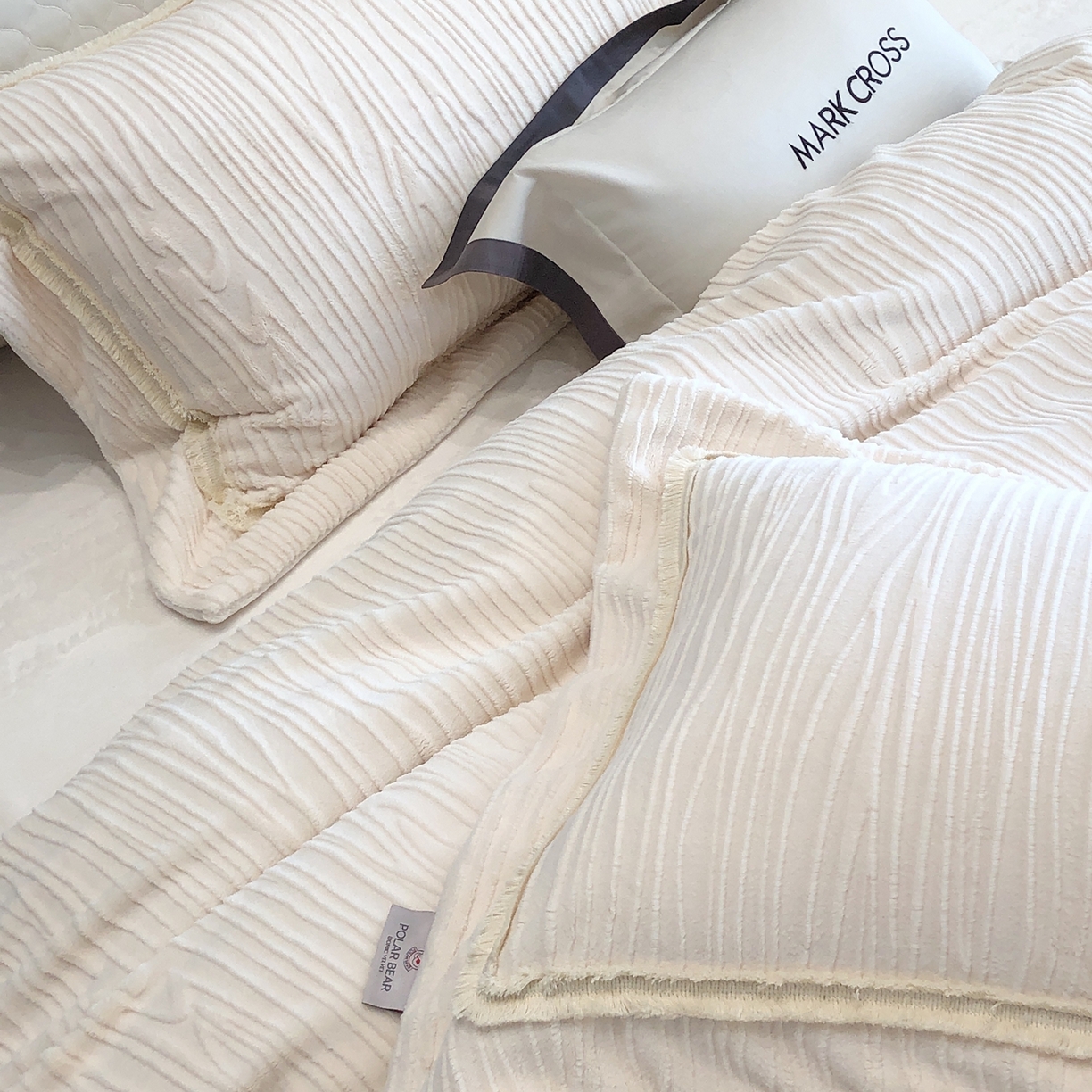 91家纺网 家纺一手货源 找家纺 （总）佳汐蓝家纺 2026新款奢雅云柔立体浮雕流苏款四件套绒绒仙踪（标价为控价）