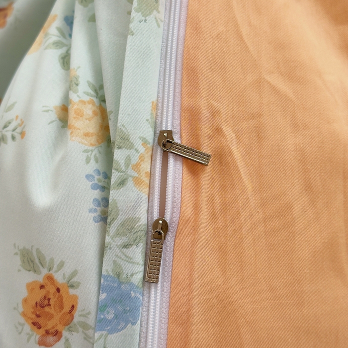 91家纺网 家纺一手货源 找家纺 铭博家纺 新款直播爆款网红全棉四件套13070印花吊边一字绣纯棉被套工艺款 烟雨江南-兰