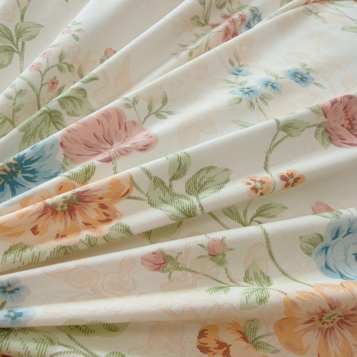 91家纺网 家纺一手货源 找家纺 铭博家纺 2025新款直播热款全棉吊边一字绣工艺款13070印花全棉单床单 旷野风眠