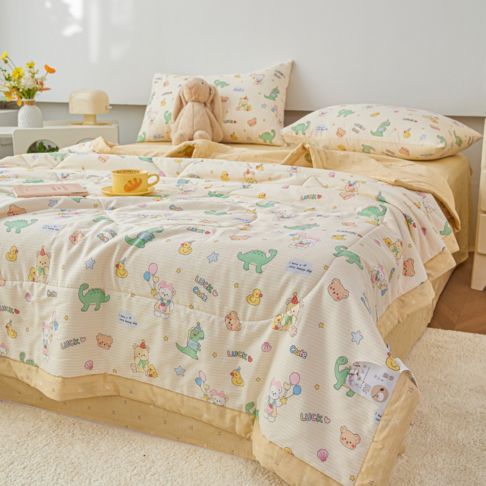 91家纺网 家纺一手货源 找家纺 （总）尊妙被业 2026新款小清新花卉里外全棉纯棉棉花被夏被夏凉被空调被