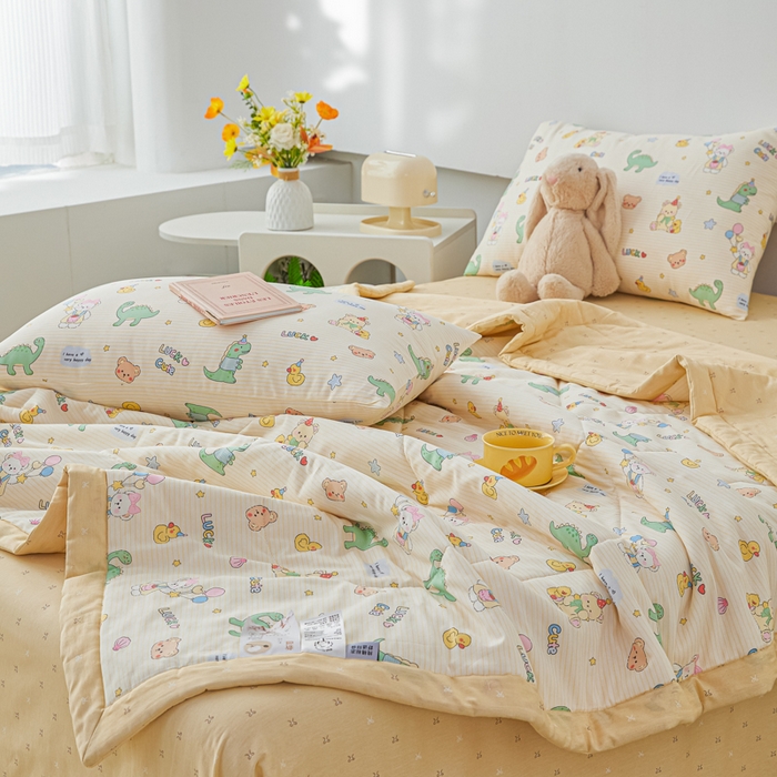 91家纺网 家纺一手货源 找家纺 （总）尊妙被业 2026新款小清新花卉里外全棉纯棉棉花被夏被夏凉被空调被