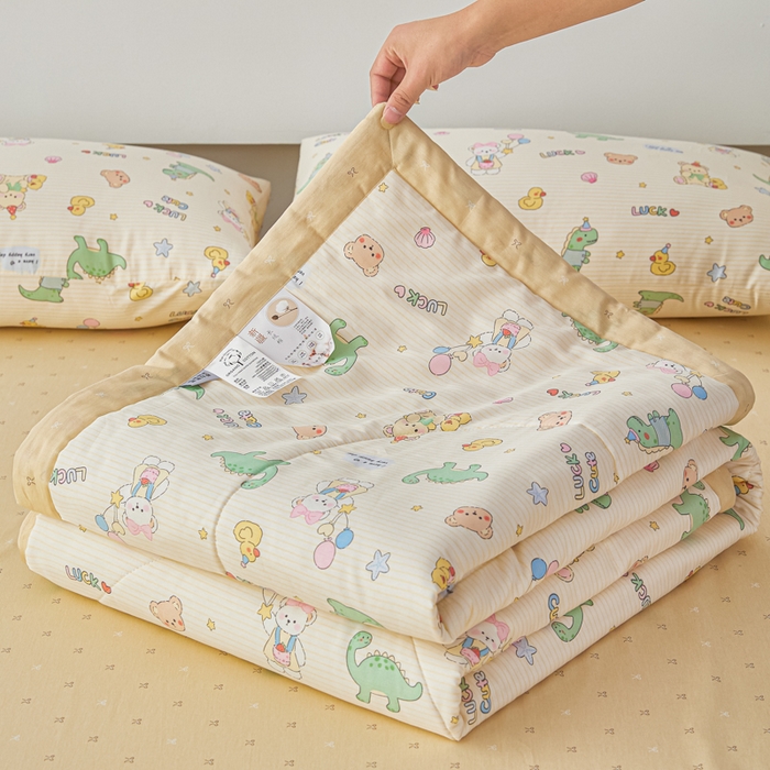 91家纺网 家纺一手货源 找家纺 （总）尊妙被业 2026新款小清新花卉里外全棉纯棉棉花被夏被夏凉被空调被