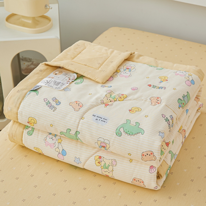 91家纺网 家纺一手货源 找家纺 （总）尊妙被业 2026新款小清新花卉里外全棉纯棉棉花被夏被夏凉被空调被