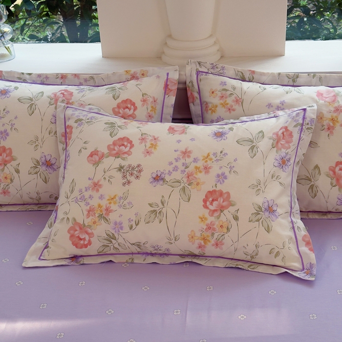 91家纺网 家纺一手货源 找家纺 铭博家纺 2026新款13070新款100%全棉纯棉印花工艺款吊边四件套 时夏