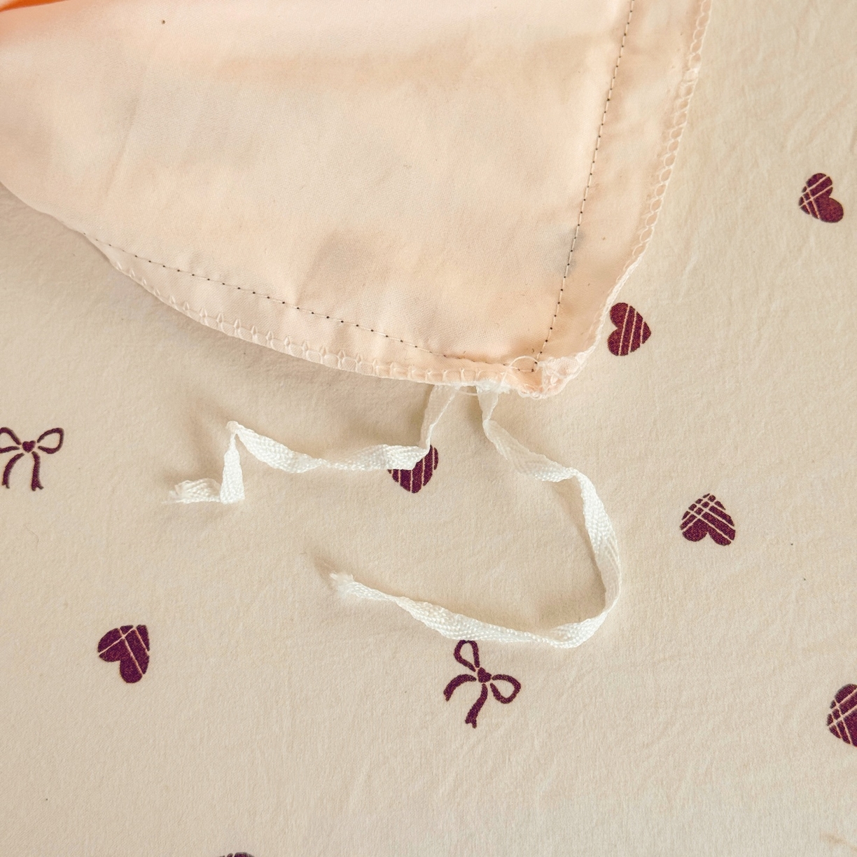 91家纺网 家纺一手货源 找家纺 庭笙 2026新款可爱少女心玫瑰花碎花拼接棉感四件套-花漫里 花漫里-粉