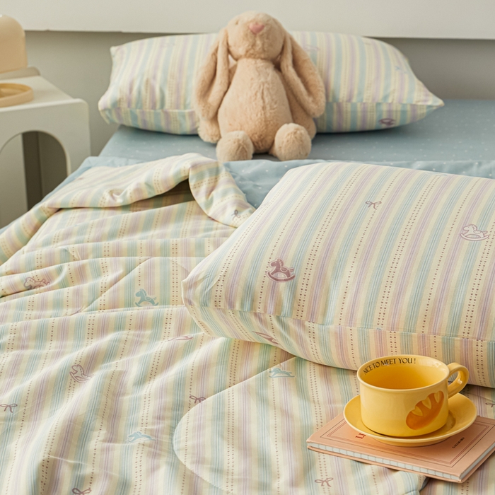 91家纺网 家纺一手货源 找家纺 尊妙被业 2026新款小清新花卉里外全棉纯棉棉花被夏被夏凉被空调被 马上有钱