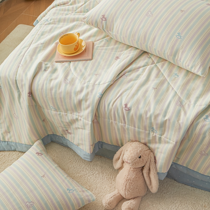 91家纺网 家纺一手货源 找家纺 尊妙被业 2026新款小清新花卉里外全棉纯棉棉花被夏被夏凉被空调被 马上有钱