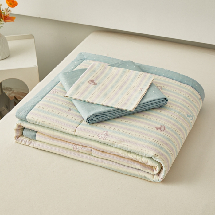 91家纺网 家纺一手货源 找家纺 尊妙被业 2026新款小清新花卉里外全棉纯棉棉花被夏被夏凉被空调被 马上有钱